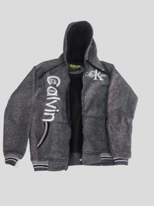 🔥 Stylish Calvin-Inspired Grey Hoodie Jacket