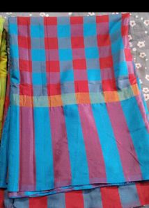 Checkers Multicolored Saree