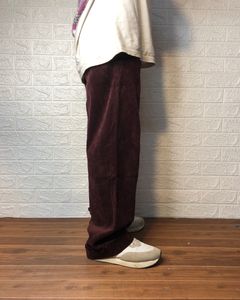 Maroon Straight Fit Jean