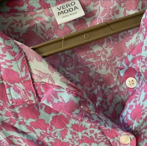 Brand New Crop Pink-Blue Shirt