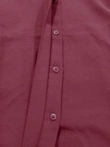 Burgundy Button-Down Shirt