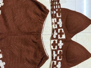 Crochet Brown Bikini Set