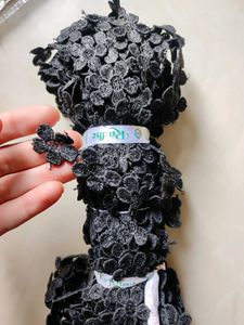 Black Flower Lace
