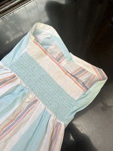 Striped Button-Down Dress