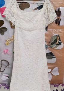White Lace Bodycon Dress