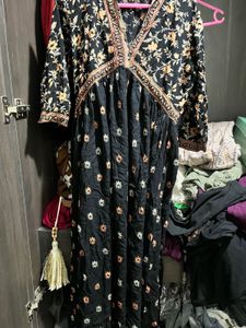 Floral Embroidered Midi Dress