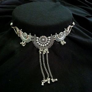 Oxidised Chocker Necklace