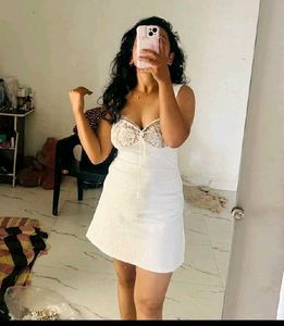 Single Strp White Dress