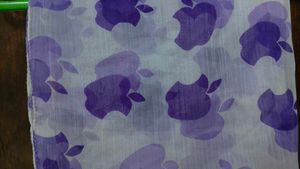 Purple Apple Print Scarf