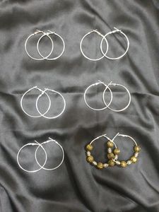 Pair Of 5 Plain Earrings For Jewellery Making