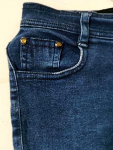 Women Blue Hipster Shorts