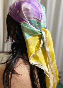 YSL Floral Scarf