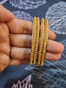 gold colour  bangles with guarantee