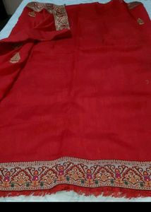 fancy red saree