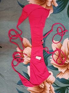 Shein Criss-Cross Spaghetti Strap Tie-Up Wrap Top