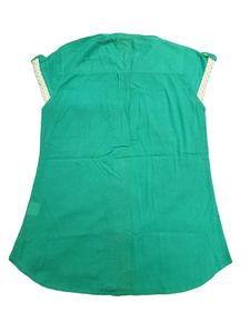 Emerald Green Sleeveless Blouse