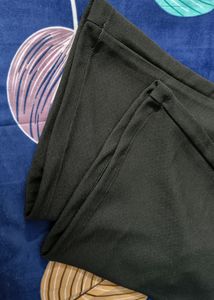 KOTTY Women Regular Fit Black Wide Leg Trousers