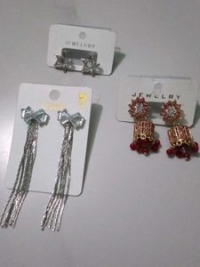 Pack Of 3 Set Earrings