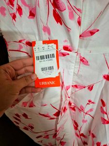 URBANIC Floral Pink and Red Dress | 36