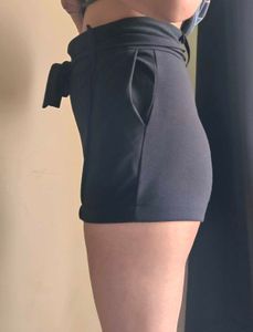 High Waisted Black Shorts
