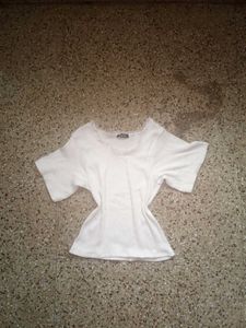 White Top With Lace Detailing