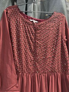 Mauve Sequin Detail Dress