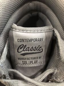 Gray High-Top Sneakers UK10