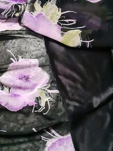 black print top With Free Gift