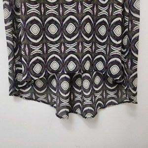 Patterned Sleeveless Top