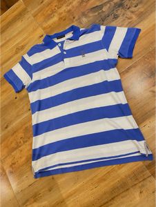 Striped Blue Polo Shirt