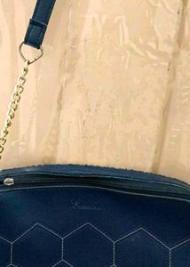 Sling Bag With Gold Chain