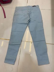 Light Blue Straight Leg Pants