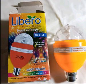 LED Multi Colour Rotating  Magic Disco Bulb