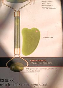Green Quartz Roller and Plate