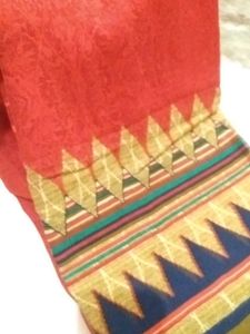 Multi Red Saree New With Tags