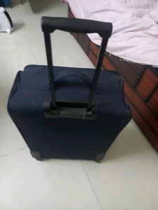 Navy Blue Rolling Suitcase