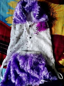 Kids Furniture Dress White And Purple 💜