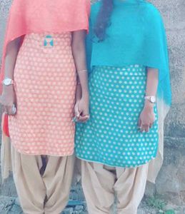 Polka Dot Salwar Kameez Set