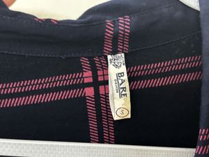 Pink Blue Plaid Shirt