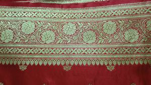 Pure Banarasi Wedding Red Saree