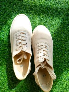 Beige Casual Shoes