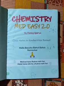 Made Easy 2.0 Chemistry Pankaj Sir