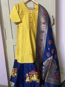 Ethnic Dress With Rich Elegant Dupatta