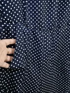 Blue N White Polka Dot Jumpsuit