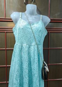 Lace Skater Mini Dress