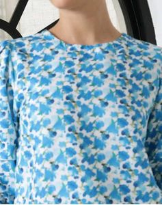 Peasant Sleeves Floral Printed Top(Free Delivery)