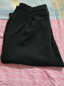Black Flare Leg Trousers