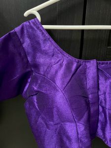 Purple Blouse for Saree