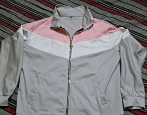 Color Block Zip-Up Jacket