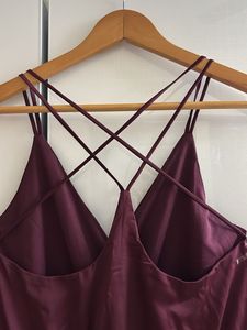 Burgundy Criss-Cross Romper